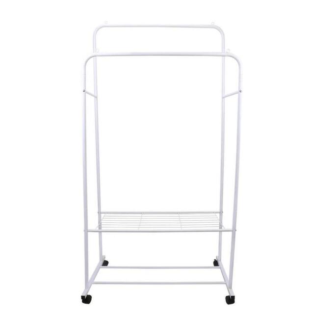 Kelvenix Clothes Rail Rack Garment Dress Hanging Display Stand in White - image 1