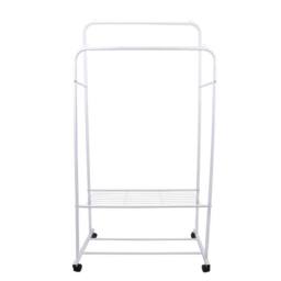 Kelvenix Clothes Rail Rack Garment Dress Hanging Display Stand in White - thumbnail 1