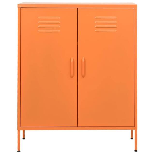 Berkfield Home Storage Cabinet Orange 80x35x101.5 cm Steel - image 1
