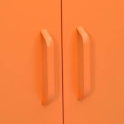 Berkfield Home Storage Cabinet Orange 80x35x101.5 cm Steel - thumbnail 8