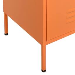 Berkfield Home Storage Cabinet Orange 80x35x101.5 cm Steel - thumbnail 6
