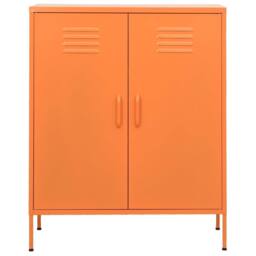 Berkfield Home Storage Cabinet Orange 80x35x101.5 cm Steel