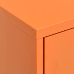 Berkfield Home Storage Cabinet Orange 80x35x101.5 cm Steel - thumbnail 7