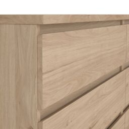 Furniture To Go Naia Wide Chest of 6 Drawers (3+3) in Light Oak - thumbnail 7