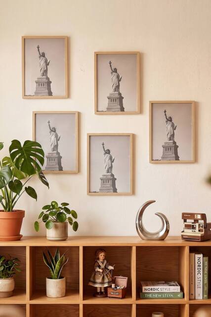 Living and Home 5-Piece Photo Frame Set in Natural - image 1