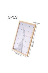 Living and Home 5-Piece Photo Frame Set in Natural - thumbnail 5