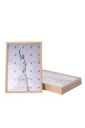 Living and Home 5-Piece Photo Frame Set in Natural - thumbnail 4