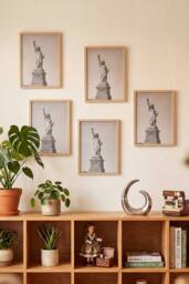 Living and Home 5-Piece Photo Frame Set in Natural - thumbnail 1