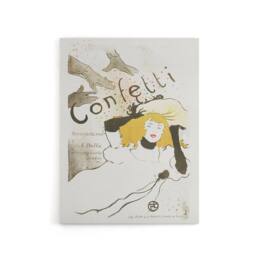 "Artery8 Confetti Vintage French Advert Canvas Wall Art Print Lautrec in White - Size: W24"" x H32""" - thumbnail 1