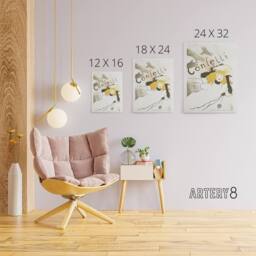 "Artery8 Confetti Vintage French Advert Canvas Wall Art Print Lautrec in White - Size: W24"" x H32""" - thumbnail 4
