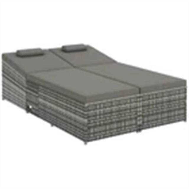 Nordara 2 Seater Double Rattan in Grey - Size: 100 cm - image 1