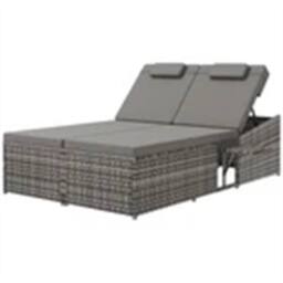 Nordara 2 Seater Double Rattan in Grey - Size: 100 cm - thumbnail 5