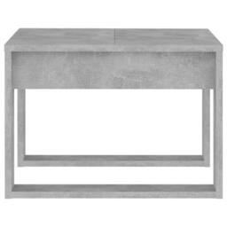 Berkfield Home Side Table Concrete Grey 50x50x35 cm Engineered Wood - Size: 50 x 50 x 35 cm - thumbnail 6