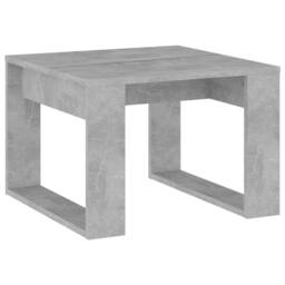 Berkfield Home Side Table Concrete Grey 50x50x35 cm Engineered Wood - Size: 50 x 50 x 35 cm - thumbnail 3