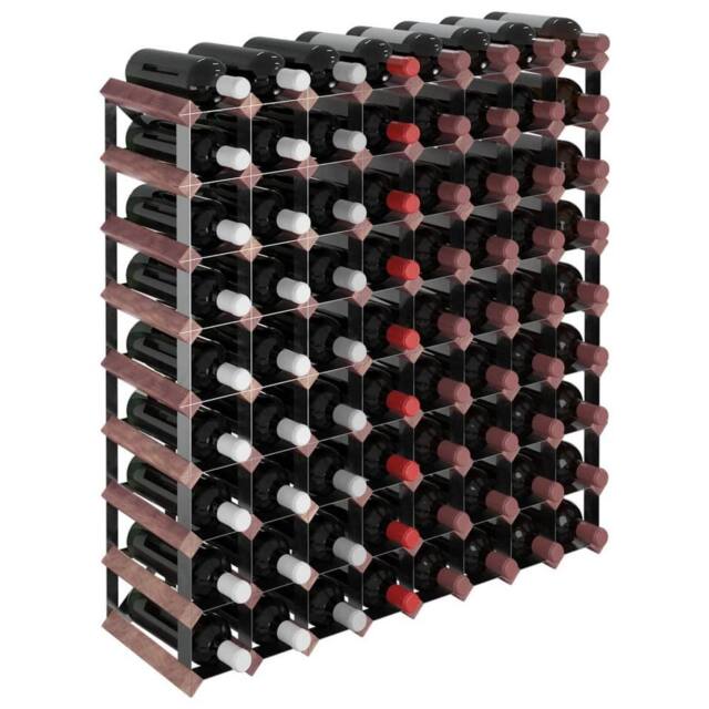 Berkfield Home Beautiful Wine Rack for 72 Bottles Brown Solid Wood Pine - image 1
