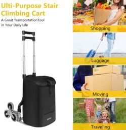 Xample Heavy Duty Folding Sack Truck Industrial Hand Trolley Warehouse Car Cart 75kg in Silver - thumbnail 5