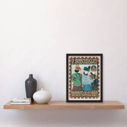 Artery8 Johann Georg van Caspel Framed Wall Art Barnasconi Clothes Advert - Size: A4 - thumbnail 2
