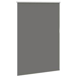 Berkfield Home Roller Blind Blackout Grey 100x130 cm Fabric Width 95.7 cm Polyester - thumbnail 1