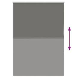 Berkfield Home Roller Blind Blackout Grey 100x130 cm Fabric Width 95.7 cm Polyester - thumbnail 5