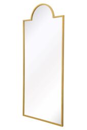 "MirrorOutlet Gold Contemporary Wall & Leaner Garden Mirror 75""x 33"" 190x85cm - Size: 1 Pack" - thumbnail 4