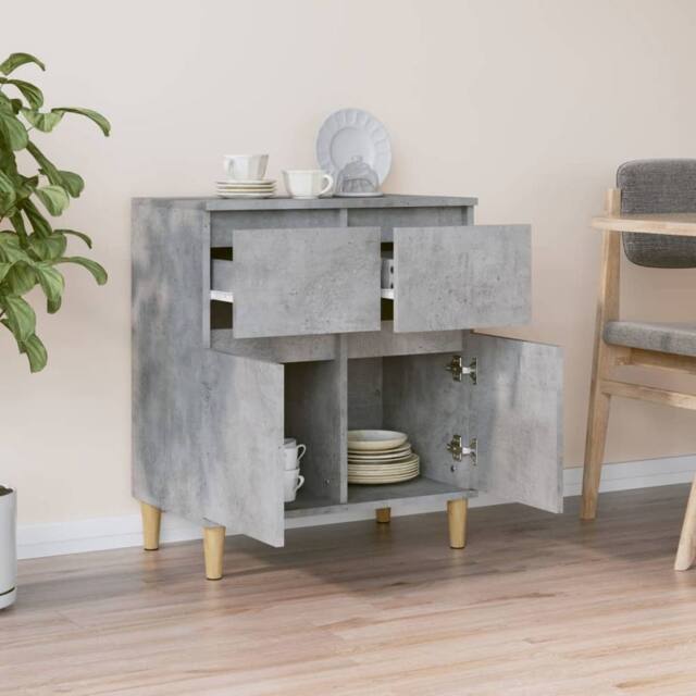 Berkfield Home Sideboard Concrete Grey 60x35x70 cm Engineered Wood - Size: 60 x 35 x 70 cm - image 1