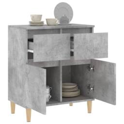 Berkfield Home Sideboard Concrete Grey 60x35x70 cm Engineered Wood - Size: 60 x 35 x 70 cm - thumbnail 5