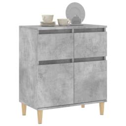 Berkfield Home Sideboard Concrete Grey 60x35x70 cm Engineered Wood - Size: 60 x 35 x 70 cm - thumbnail 4