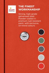 Homescapes Smart Parcel Box® Large Front Access Secure Delivery Box in Red - thumbnail 7