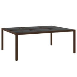 Berkfield Home Elegant 11 Piece Garden Dining Set Poly Rattan Brown - thumbnail 6