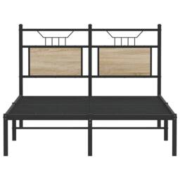 Berkfield Home Bed Frame Frame Sonoma Oak 120x190 cm Small Double Wood in Natural - thumbnail 6