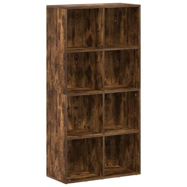 Berkfield Home Book Cabinet/Sideboard Smoked Oak 66x30x130 cm Engineered Wood in Brown - Size: 66 x 30 x 130 cm - image 1