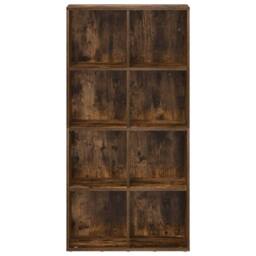 Berkfield Home Book Cabinet/Sideboard Smoked Oak 66x30x130 cm Engineered Wood in Brown - Size: 66 x 30 x 130 cm - thumbnail 5