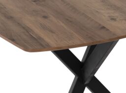 Seconique Athens Rectangular Medium Oak Dining Set with Avery Chairs in Blue - thumbnail 5