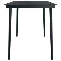 Berkfield Home 5 Piece Garden Dining Set Black - thumbnail 5