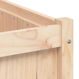 Berkfield Home Beautiful Garden Planter 90x50x50 cm Solid Wood Pine in Light Tan - Size: 90 x 50 x 50 cm - thumbnail 9