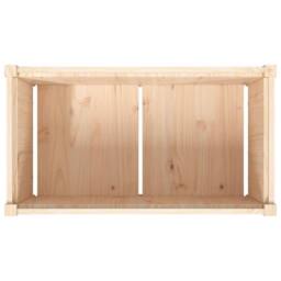 Berkfield Home Beautiful Garden Planter 90x50x50 cm Solid Wood Pine in Light Tan - Size: 90 x 50 x 50 cm - thumbnail 8
