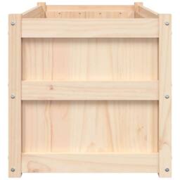 Berkfield Home Beautiful Garden Planter 90x50x50 cm Solid Wood Pine in Light Tan - Size: 90 x 50 x 50 cm - thumbnail 6
