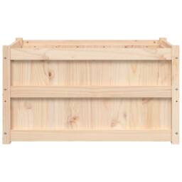 Berkfield Home Beautiful Garden Planter 90x50x50 cm Solid Wood Pine in Light Tan - Size: 90 x 50 x 50 cm - thumbnail 5