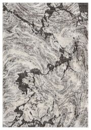 Desire Rugs Eleanor Modern Embossed Living Room Area Rug - Abstract Design in Grey - Size: 80 cm x 150 cm - thumbnail 2