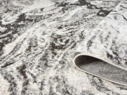 Desire Rugs Eleanor Modern Embossed Living Room Area Rug - Abstract Design in Grey - Size: 80 cm x 150 cm - thumbnail 3