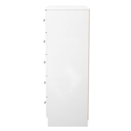 Ready Assembled 2 U Newlyn 5 Drawer Chest (Ready Assembled) in White - thumbnail 3