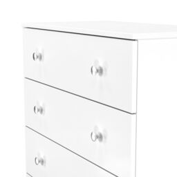 Ready Assembled 2 U Newlyn 5 Drawer Chest (Ready Assembled) in White - thumbnail 5
