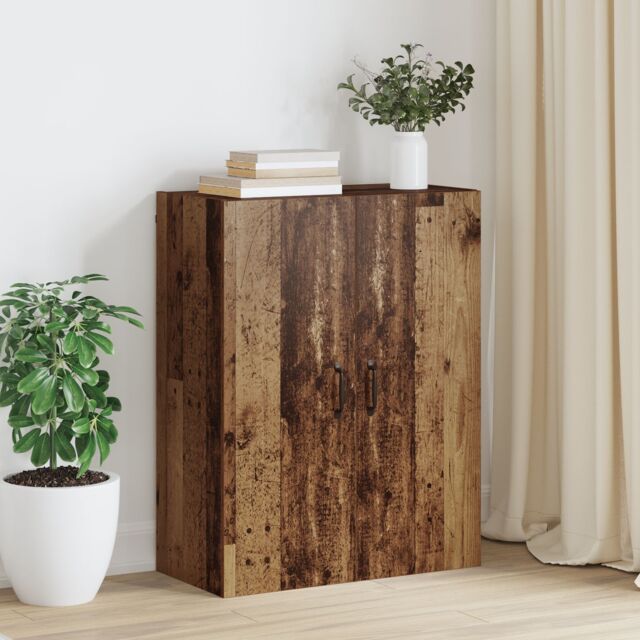 Berkfield Home Hanging cabinet Old wood 69.5 x 34 x 90 cm Engineered wood in Brown - image 1
