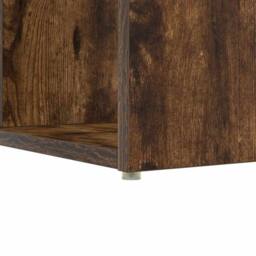 Berkfield Home Writing Desk Smoked oak Engineered wood Medium Writing Desk in Brown - thumbnail 9