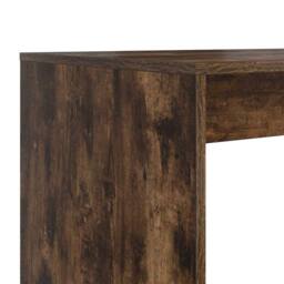 Berkfield Home Writing Desk Smoked oak Engineered wood Medium Writing Desk in Brown - thumbnail 8