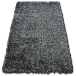 RugsX Love Shaggy Rug in Black - Size: 60 cm x 110 cm - thumbnail 1