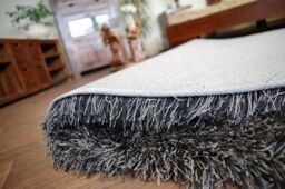 RugsX Love Shaggy Rug in Black - Size: 60 cm x 110 cm - thumbnail 2