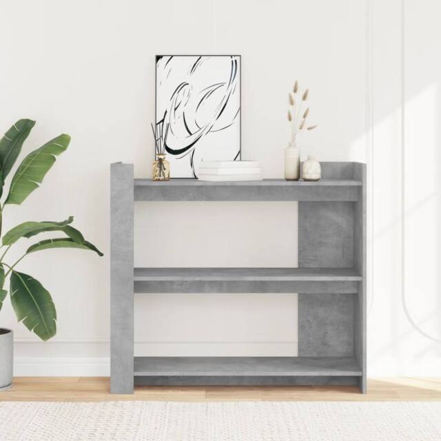 Berkfield Home Classic Console Table Concrete Grey 100x35x90 cm Engineered Wood - Size: 100 x 35 x 90 cm - image 1
