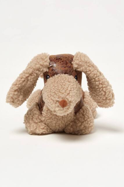 Homescapes Luxury Sausage Dog Door Stop - Cream - image 1