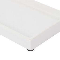 Harbour Housewares Ceramic Soap Dispenser Tray - White - thumbnail 4